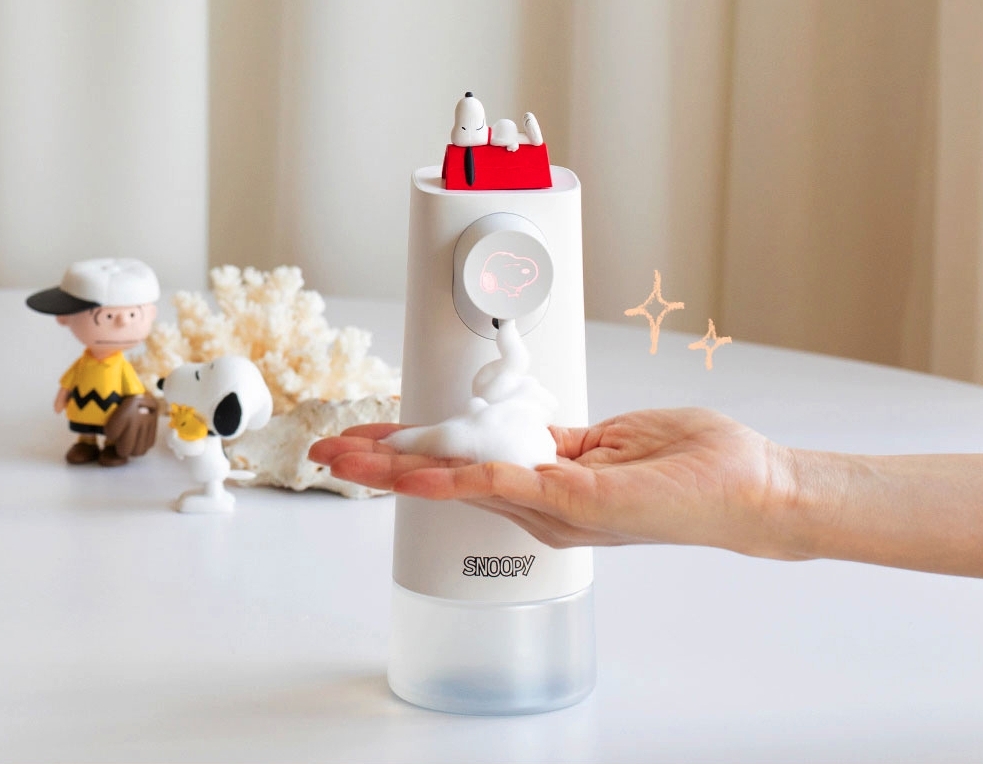 韓國-自動給皂機-kakao-熊大-Snoopy-BT21-米奇米妮46