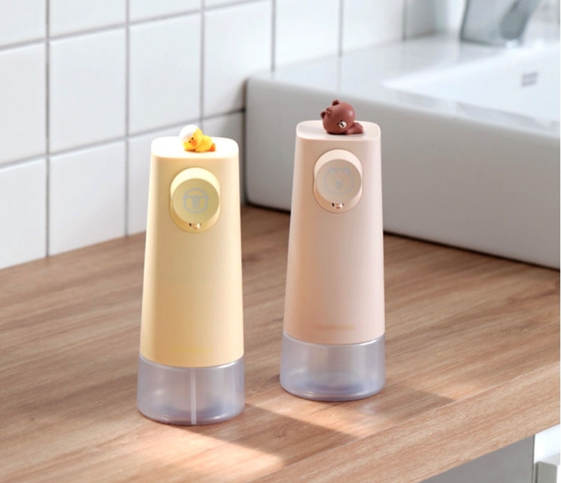 韓國-自動給皂機-kakao-熊大-Snoopy-BT21-米奇米妮222