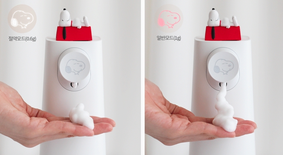 韓國-自動給皂機-kakao-熊大-Snoopy-BT21-米奇米妮56