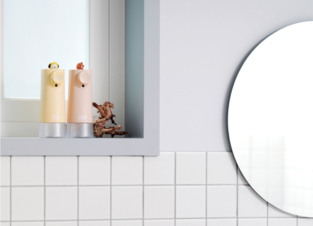 韓國-自動給皂機-kakao-熊大-Snoopy-BT21-米奇米妮93