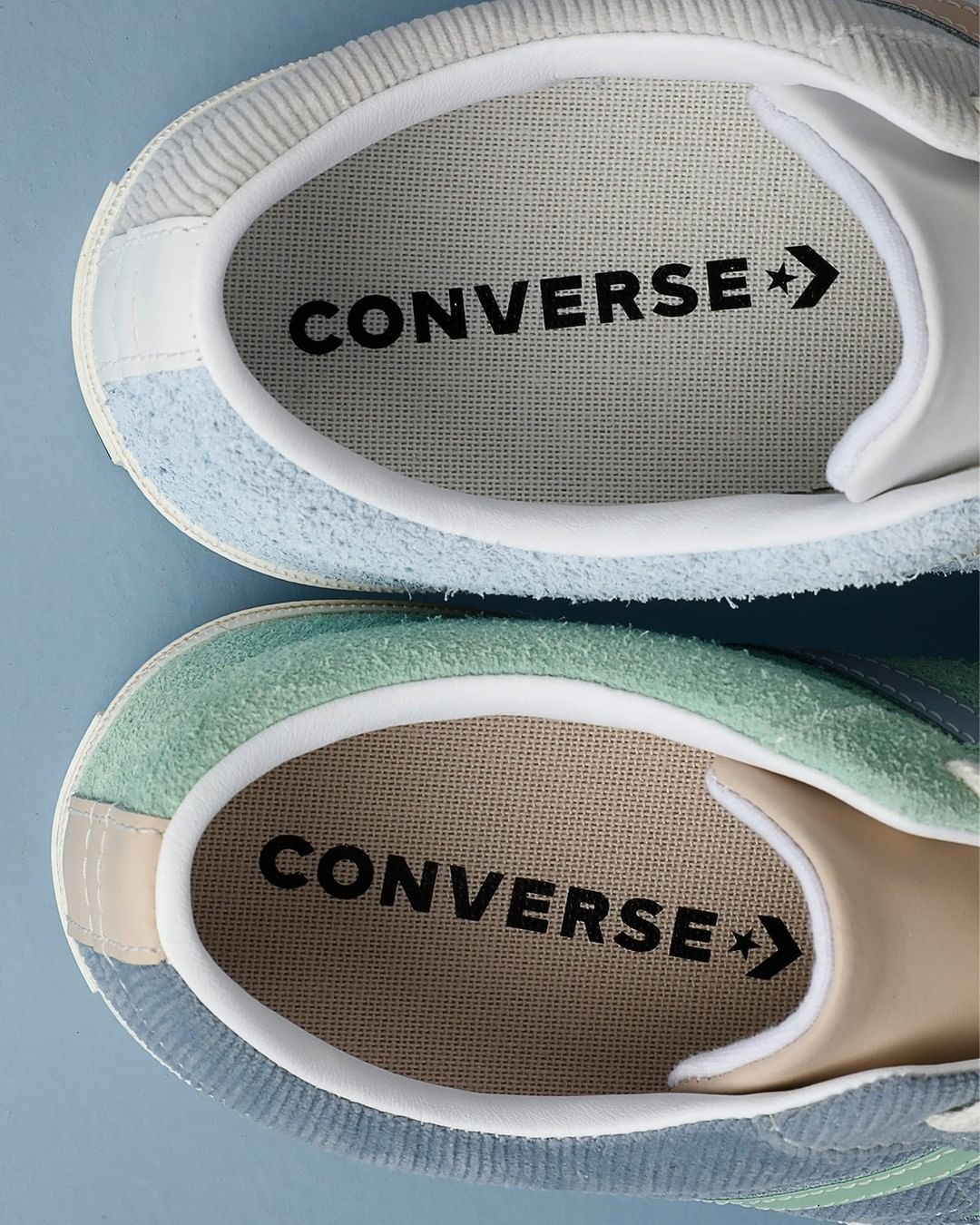 韓國Converse推莫蘭迪色拼布鞋,天藍、薄荷綠柔和粉嫩,氣質溫婉之選!