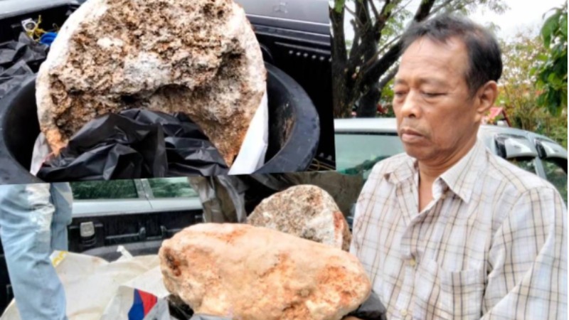 【天降橫財】泰國漁夫海邊執石頭一夜致富 竟是稀有「龍涎香」