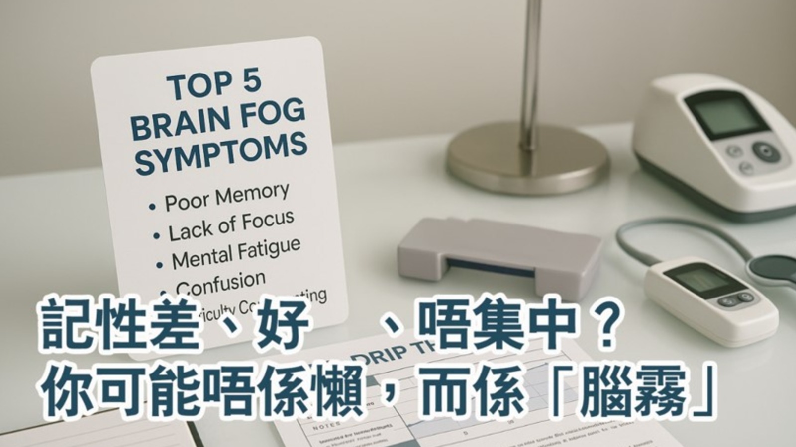 記性差、好攰、唔集中？你可能唔係懶，而係「腦霧」