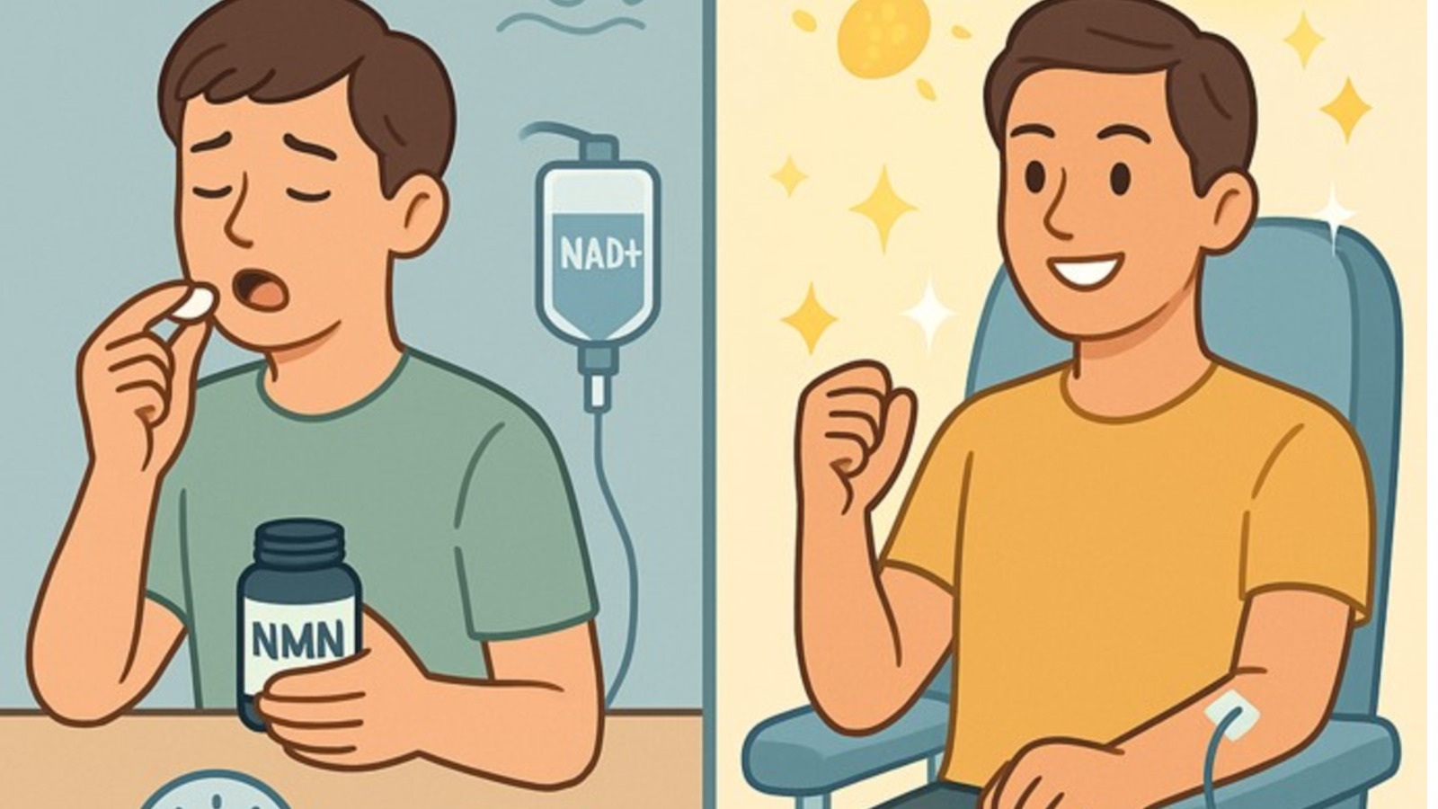NAD+ vs NMN：抗老補充與靜脈注射，哪一種更快見效？